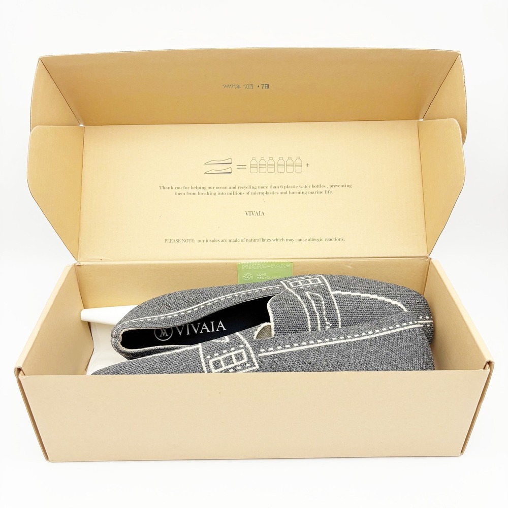 NWB Vivaia Sierra Slip On Washable Loafers in Gray Size 40 - Picture 14 of 16